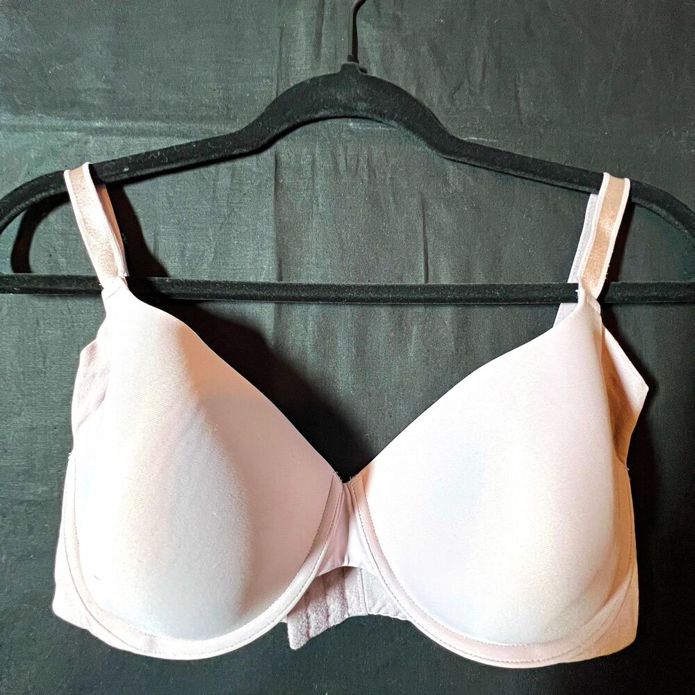 Warner's White Underwire T-Shirt Bra Solid Adjustable Straps 36D